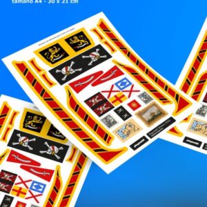 Barco Pirata 3750 - Sticker Físico