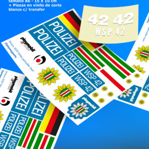 Police Patrol Boat 3539- Sticker Papel autoadhesivo